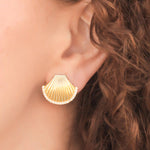 Shell Earring - gold, womens earring collection