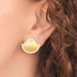 Shell Earring - gold, womens earring collection