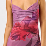 Mesh Strappy Floral Mini Dress