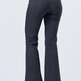 Bootcut Pant - navy plaid, womens pants/matching set collection