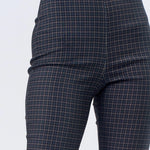 Bootcut Pant - navy plaid, womens pants/matching set collection