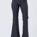Bootcut Pant - navy plaid, womens pants/matching set collection