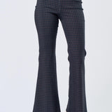 Bootcut Pant - navy plaid, womens pants/matching set collection