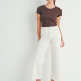 Just Black- Scissor Cut Wide Leg
