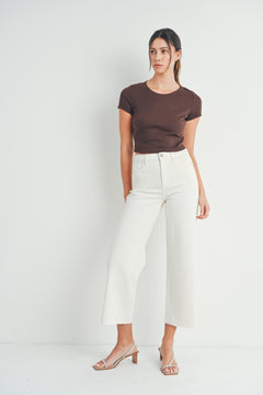 Just Black- Scissor Cut Wide Leg