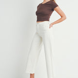 Just Black- Scissor Cut Wide Leg
