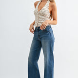 Just Black - Slim Palazzo Scissor Cut