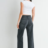 Just Black - Barrel Jean Twist