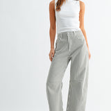 Just Black - Barrel Jean with Seams