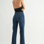 Just Black - Super Soft 90"s Straight - dark denim, womens jeans collection