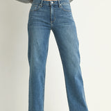Just Black - Stretch Straight Jean - medium denim, womens jean collection