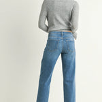 Just Black - Stretch Straight Jean - medium denim, womens jean collection