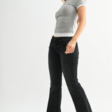 Just Black - Low Rise Bootcut - washed black denim, womens jeans collection