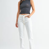 Just Black - Mid Rise Stovepipe Straight Leg
