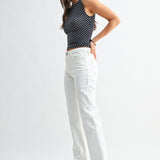 Just Black - Mid Rise Stovepipe Straight Leg
