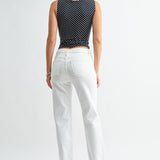 Just Black - Mid Rise Stovepipe Straight Leg