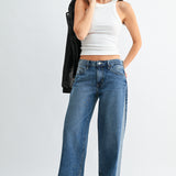 Just Black - Angle Seam Wide Leg