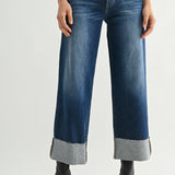 Just Black - Scissor Cut Cuffed Slim Wide