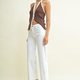 Just Black - Scissor Cut Cuffed Slim Wide