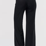 Wide Leg Mesh Pant - Black, Women's Pants Collection