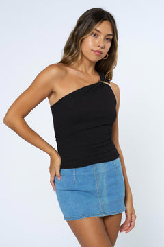 Hardware One Shoulder Top