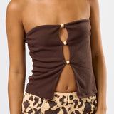 Trim Wood Tube Top
