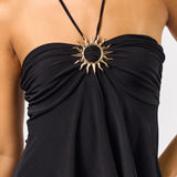 Sun Metal Hardware Halter Top