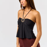 Sun Metal Hardware Halter Top