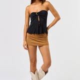 Tube Flyaway Top With Trim