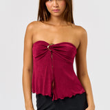 Tube Flyaway Top With Trim
