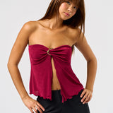 Tube Flyaway Top With Trim