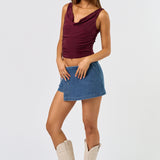 Cowl Neck and Back Sunky Top