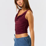 Cowl Neck and Back Sunky Top