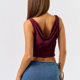 Cowl Neck and Back Sunky Top