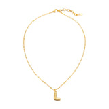 L Bubble Necklace with Chain