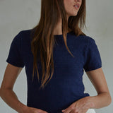 Textured Knit Short Sleeve Top