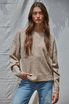 Knit Sweater With Stitch Detail