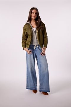 Bomber With Hoodie Insert