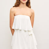 Ruffle Sleeveless Wrap Romper