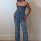 Denim Bustier Top