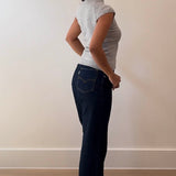 Knit High Neck Cap Sleeve Top