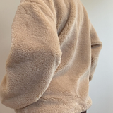 Faux Fur Jacket With Thick Collar