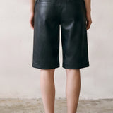 Faux Leather Bermuda Short