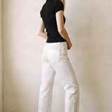 Puff Sleeve Button Front Top