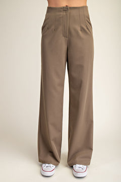 Pleated High Waist Pant