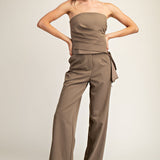 Pleated High Waist Pant