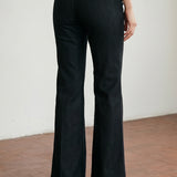 Multi Button Detail Denim Pant