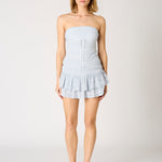 Lace Tube Top - Sky, Women's Tops Collection