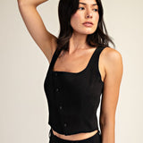 Asymmetric Front Open Scooped Neckline