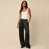 Satin Pant With Side Stripe